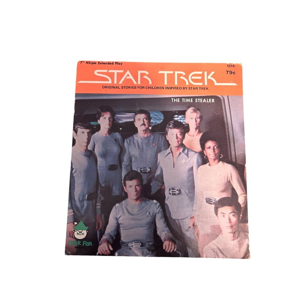 Star Trek The Time Stealer 7" 45 RPM Vinyl Record By Peter Pan Records